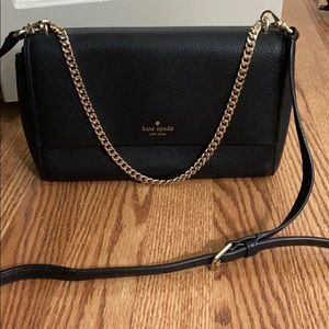 Kate spade leather crossbody clutch
